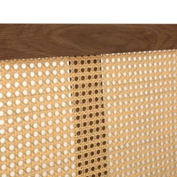 Croxley - King Size - Bed Frame - Walnut - Rattan Wood - 5ft - Happy Beds - thumbnail 5