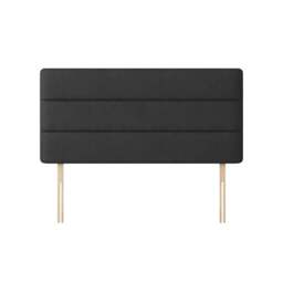 Cornell - Small Single - Lined Headboard - Dark Grey - Charcoal - Fabric - 2ft6 - Happy Beds - thumbnail 4