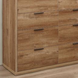 Stockwell - Rustic Merchant Chest - Oak - Wooden - Happy Beds - thumbnail 4