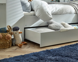 Cyclone - Single – Day Bed with Underbed Storage Drawer - White - Wooden - 3ft - thumbnail 6