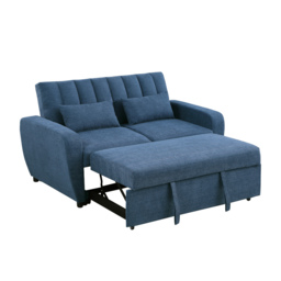 Gibson - Two-Seater Sofa Bed - Blue - Fabric - Two Seater - Make It Homely - thumbnail 2