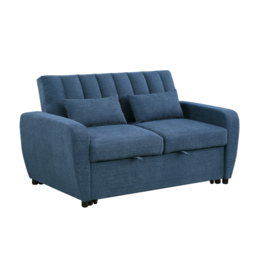 Gibson - Two-Seater Sofa Bed - Blue - Fabric - Two Seater - Make It Homely - thumbnail 3
