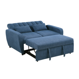 Gibson - Two-Seater Sofa Bed - Blue - Fabric - Two Seater - Make It Homely - thumbnail 4