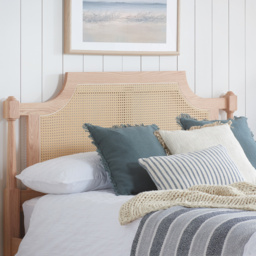 Geneva – King Size– French Style Rattan Bed – Oak – Wooden – 5ft - Happy Beds - thumbnail 2