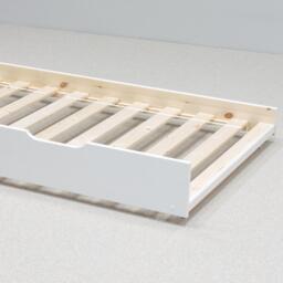 Tyler - Single - Trundle Guest Bed Only - White - Wood - 3ft - Happy Beds - thumbnail 5