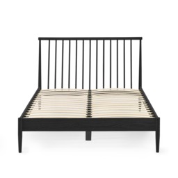 Belton - King Size - Spindle Design Bed - Black - Wooden - 5ft - thumbnail 5