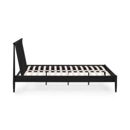Belton - King Size - Spindle Design Bed - Black - Wooden - 5ft - thumbnail 6