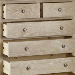 Camille - 4+2-Drawer Chest of Drawers - Oak - Wooden - Happy Beds - thumbnail 3