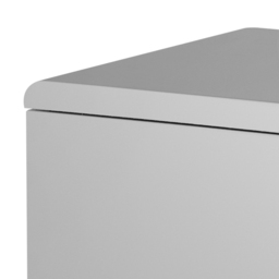 Manhattan - 2 Drawer Bedside Table - Grey - Wooden - Happy Beds - thumbnail 2