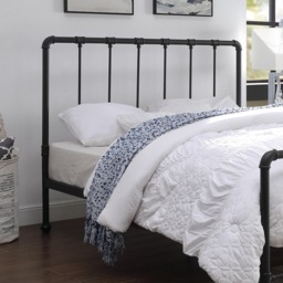 Kinnerton - Double - Industrial Style Bed- Black - Metal - 4ft6 - Happy Beds - thumbnail 3