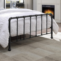 Kinnerton - Double - Industrial Style Bed- Black - Metal - 4ft6 - Happy Beds - thumbnail 5