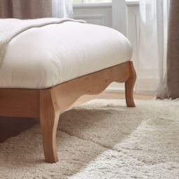 Evelyn - Double - Low Foot-end Bed - Pink/Oak - Fabric/Wood - 4ft6 - thumbnail 6