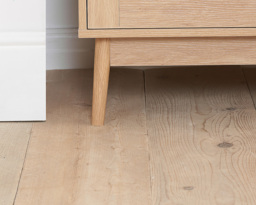 Croxley - 2 Door 1 Drawer Wardrobe - Oak - Rattan - Wooden - Happy Beds - thumbnail 4