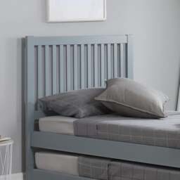 Buxton - Single - Guest Bed - Grey - Wood - 3ft - Happy Beds - thumbnail 3