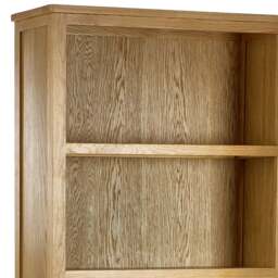Mallory – Tall Bookcase with 5 Built-In Shelves – Oak – Wooden - thumbnail 5