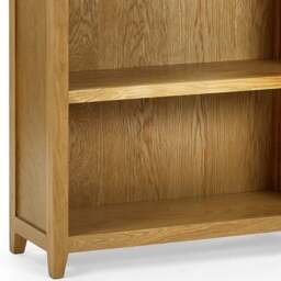 Mallory – Tall Bookcase with 5 Built-In Shelves – Oak – Wooden - thumbnail 6