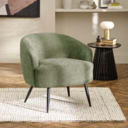 Dahlia - Accent Chair - Green - Fabric - Happy Beds - thumbnail 1