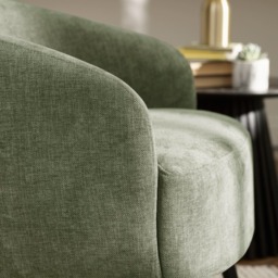 Dahlia - Accent Chair - Green - Fabric - Happy Beds - thumbnail 3