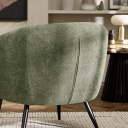 Dahlia - Accent Chair - Green - Fabric - Happy Beds - thumbnail 5