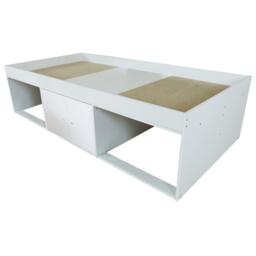 Arctic - Single - Kids Low Sleeper Storage Bed - White - Wood - 3ft - Happy Beds - thumbnail 4
