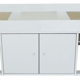 Arctic - Single - Kids Low Sleeper Storage Bed - White - Wood - 3ft - Happy Beds - thumbnail 5