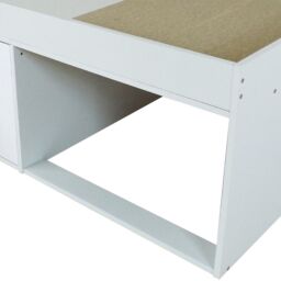 Arctic - Single - Kids Low Sleeper Storage Bed - White - Wood - 3ft - Happy Beds - thumbnail 6