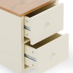 Coxmoor 2-Drawer Bedside Table - Oak - Wooden - Happy Beds - thumbnail 4
