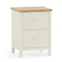 Coxmoor 2-Drawer Bedside Table - Oak - Wooden - Happy Beds - thumbnail 6