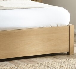 Westbrook – Double – Platform Ottoman Storage Bed – Oak – Wooden – 5ft - Happy Beds - thumbnail 5