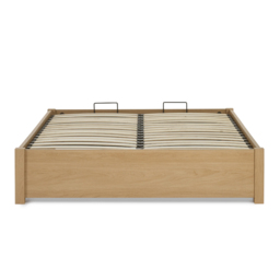 Westbrook – Double – Platform Ottoman Storage Bed – Oak – Wooden – 5ft - Happy Beds - thumbnail 6