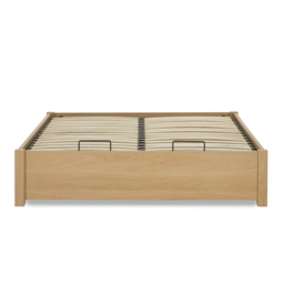 Westbrook – Double – Platform Ottoman Storage Bed – Oak – Wooden – 5ft - Happy Beds - thumbnail 7