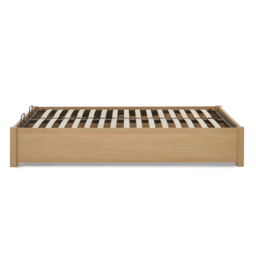 Westbrook – Double – Platform Ottoman Storage Bed – Oak – Wooden – 5ft - Happy Beds - thumbnail 8