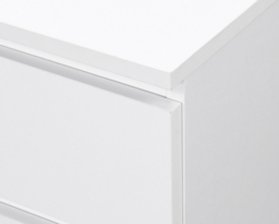 Oslo - 2 Drawer Bedside Table - White - Wooden - Happy Beds - thumbnail 5