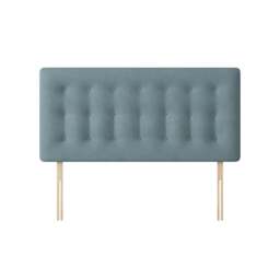 Cornell - Small Double - Buttoned Headboard - Duck Egg Blue - Fabric - 4ft - Happy Beds - thumbnail 4