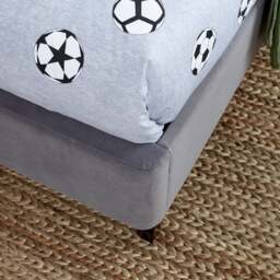 Football - Kids’ Bed - Grey - Velvet - 3ft - Happy Beds - thumbnail 6