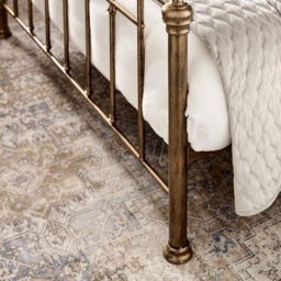 Aurelia - Double - Antique Style Bed - Antique Brass - Metal - 4ft6 - thumbnail 3