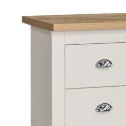 Highgate - 4 Drawer Chest - Cream/Oak - Wooden - Happy Beds - thumbnail 4