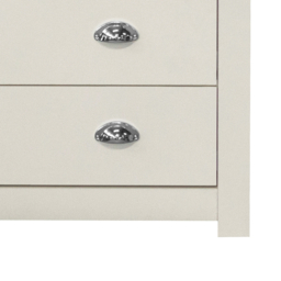 Highgate - 4 Drawer Chest - Cream/Oak - Wooden - Happy Beds - thumbnail 5