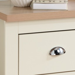 Highgate - 4 Drawer Chest - Cream/Oak - Wooden - Happy Beds - thumbnail 2