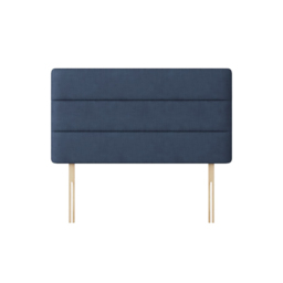 Cornell - Double - Lined Headboard - Dark Blue - Fabric - 4ft6 - Happy Beds - thumbnail 1