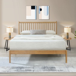 Padeswood - Single - Low Foot-End Bed - Oak - Wooden - 3ft - Happy Beds - thumbnail 3