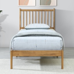 Padeswood - Single - Low Foot-End Bed - Oak - Wooden - 3ft - Happy Beds - thumbnail 4