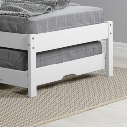 Buxton - Single - Guest Bed - White - Wood - 3ft - Happy Beds - thumbnail 5