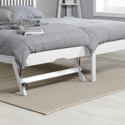 Buxton - Single - Guest Bed - White - Wood - 3ft - Happy Beds - thumbnail 3