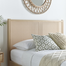 Carson - Double - Rattan Ottoman Storage Bed - Oak - Wooden - 4ft6 - Happy Beds - thumbnail 7