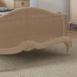 Willis and Gambier Ivory - King Size - Ivory Wooden Rattan Bed - Ivory - Wood/Rattan - 5ft - Happy Beds - thumbnail 4