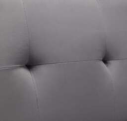 Monza - 2 Seater Sofa Bed - Grey - Velvet - Happy Beds - thumbnail 5