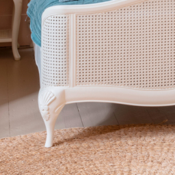 Willis and Gambier Ivory - King Size - Ivory Wooden Rattan Bed - Ivory - Wood/Rattan - 4ft6 - Happy Beds - thumbnail 5