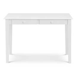 Carrington - 2 Drawer Desk - White - Wooden - Happy Beds - thumbnail 2