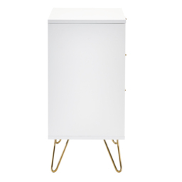 Murano - 3 Drawer Chest - White - Wooden - Happy Beds - thumbnail 5